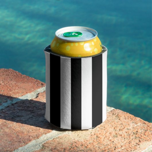 白黒のストライプパターンストライプの、線 缶クーラー (インサイチュ プール)