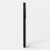 白黒のストライプパターンストライプの、線 Case-Mate iPhoneケース (裏面/左)