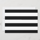 白黒のストライプ住所変更 案内状 (裏面)