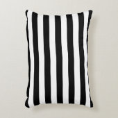 白黒のストライプ アクセントクッション (正面(垂直))