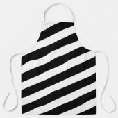 白黒のストライプ エプロン (正面)