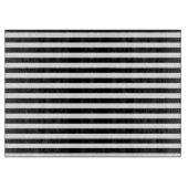 白黒のストライプ カッティングボード (正面)