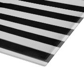 白黒のストライプ カッティングボード (角)