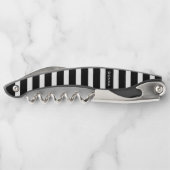 白黒のストライプ ソムリエナイフ (裏面)