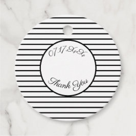 白黒のストライプ フェイバータグ