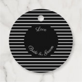 白黒のストライプ フェイバータグ (裏面)