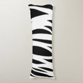 白黒のストライプ ボディピロー (正面縦)