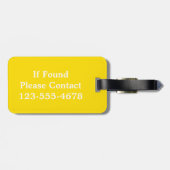 白黒のストライプ ラゲッジタグ (裏面横)