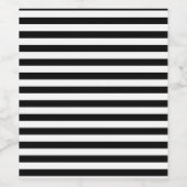 白黒のストライプ ワインラベル (シングルラベル)