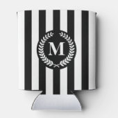 白黒のストライプ 缶クーラー (裏面)