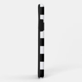 白黒のストライプ – 自分でカスタマイズ Case-Mate iPhoneケース (裏面/右)