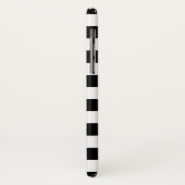 白黒のストライプ Case-Mate iPhoneケース (裏面/左)