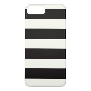 白黒のストライプ iPhone 8 PLUS/7 PLUSケース