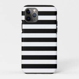 白黒のストライプ iPhone 11 PROケース