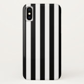 白黒のストライプ Case-Mate iPhoneケース (裏面)