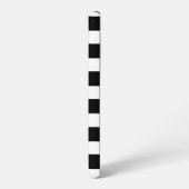 白黒のストライプ SAMSUNG GALAXYケース (左側面)