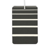 白黒のストライプiPhoneケース カーエアーフレッシュナー (正面)