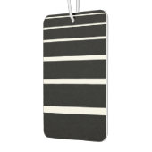 白黒のストライプiPhoneケース カーエアーフレッシュナー (左)