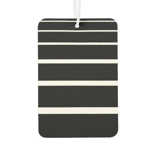 白黒のストライプiPhoneケース カーエアーフレッシュナー (裏面)