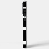 白黒のストライプiPhoneケース Case-Mate iPhoneケース (裏面 / 左)