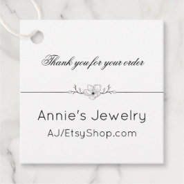 白黒のスモールビジネス向けラベル フェイバータグ