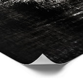 白黒のタイガーのヴィンテージポスター ポスター (角)