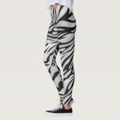 白黒のタイガーの肌の色 レギンス (左)