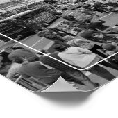 白黒のタイムズスクエア ポスター (角)