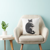 白黒のタキシード猫用クッション クッション (椅子)