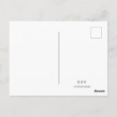 白黒のタキシード猫 – あなたの誕生日 ポストカード (裏面)