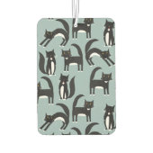 白黒のタキシード猫 カーエアーフレッシュナー (裏面)