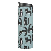 白黒のタキシード猫 タンブラー (回転右)