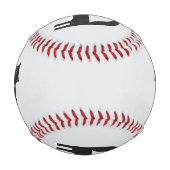 白黒のタキシード猫 野球ボール (裏面)