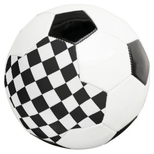 白黒のダイヤモンドのチェッカーボード サッカーボール
