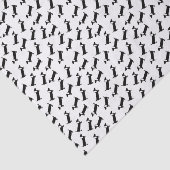 白黒のダックスフント 薄葉紙 (詳細)