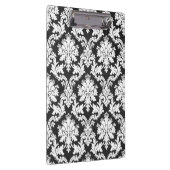 白黒のダマスクデザイン クリップボード (右)