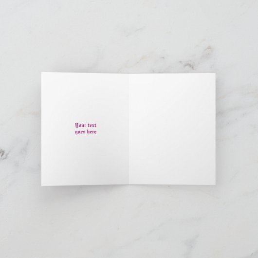 白黒のダマスク織のデキセドリン錠の結婚は感謝していしています サンキューカード (内部)