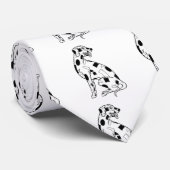 白黒のダルメティア人 ネクタイ (ロール)