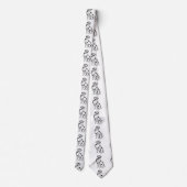 白黒のダルメティア人 ネクタイ (裏面)