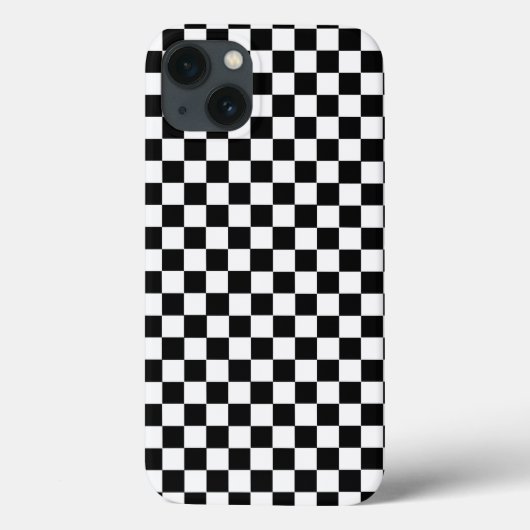 白黒のチェックラシックカーボード Case-Mate iPhoneケース (裏面)