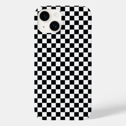 白黒のチェックラシックカーボード Case-Mate iPhoneケース (裏面)