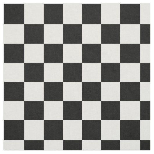 白黒のチェック模様のパターン ファブリック (見本)