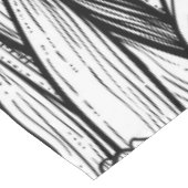 白黒のチューリップ テーブルクロス (アングル)