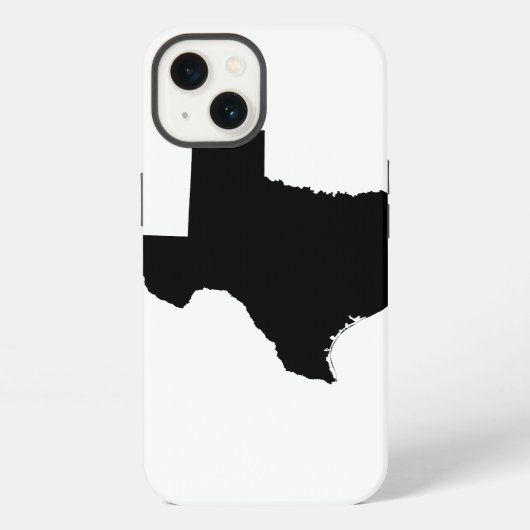 白黒のテキサス iPhoneケース (裏面)