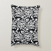白黒のテキスタイル。 アクセントクッション (裏面(縦))