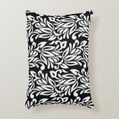 白黒のテキスタイル。 アクセントクッション (正面(垂直))
