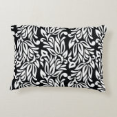 白黒のテキスタイル。 アクセントクッション (裏面)