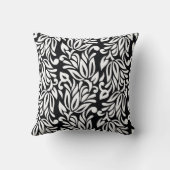 白黒のテキスタイル。 クッション (裏面)