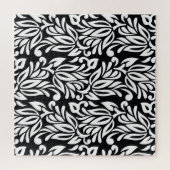 白黒のテキスタイル。 ジグソーパズル (横)