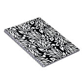 白黒のテキスタイル。 ノートブック (右側)